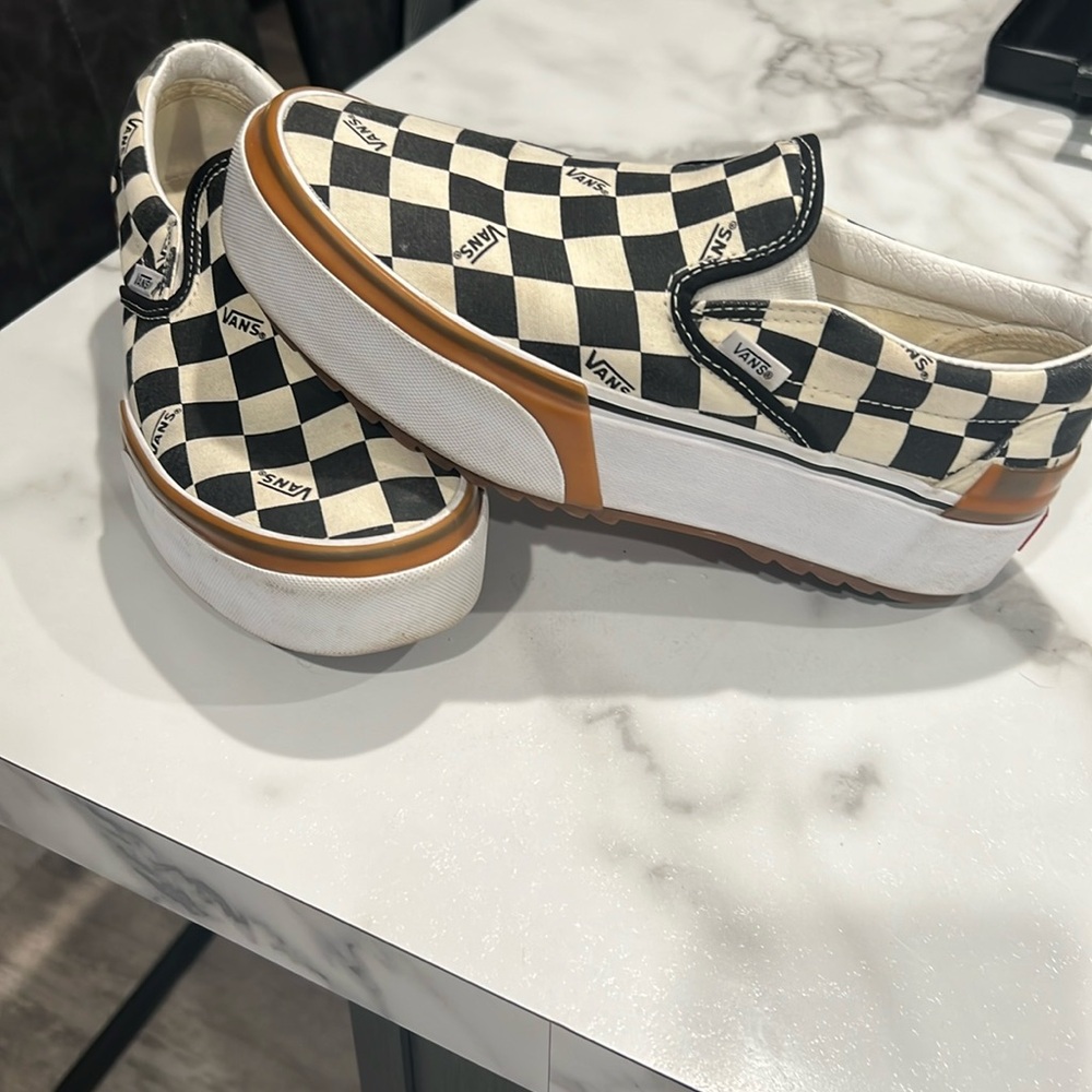 ✨VANS✨Classic Slip-On Stacked sneaker in checkerboard